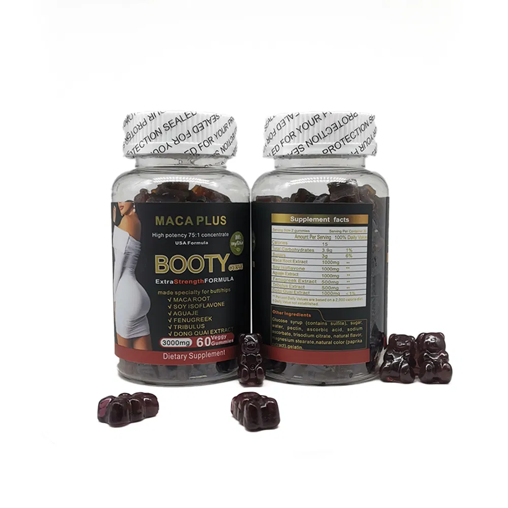 Own Brand Bigger Booty Lift Black Maca Big Butt Enlargement Gummies