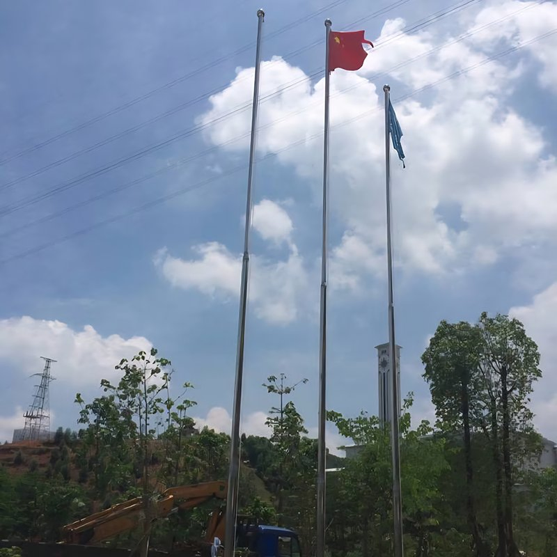 20FT Aluminum Flag Pole Outdoor Garden Construction Flagpole