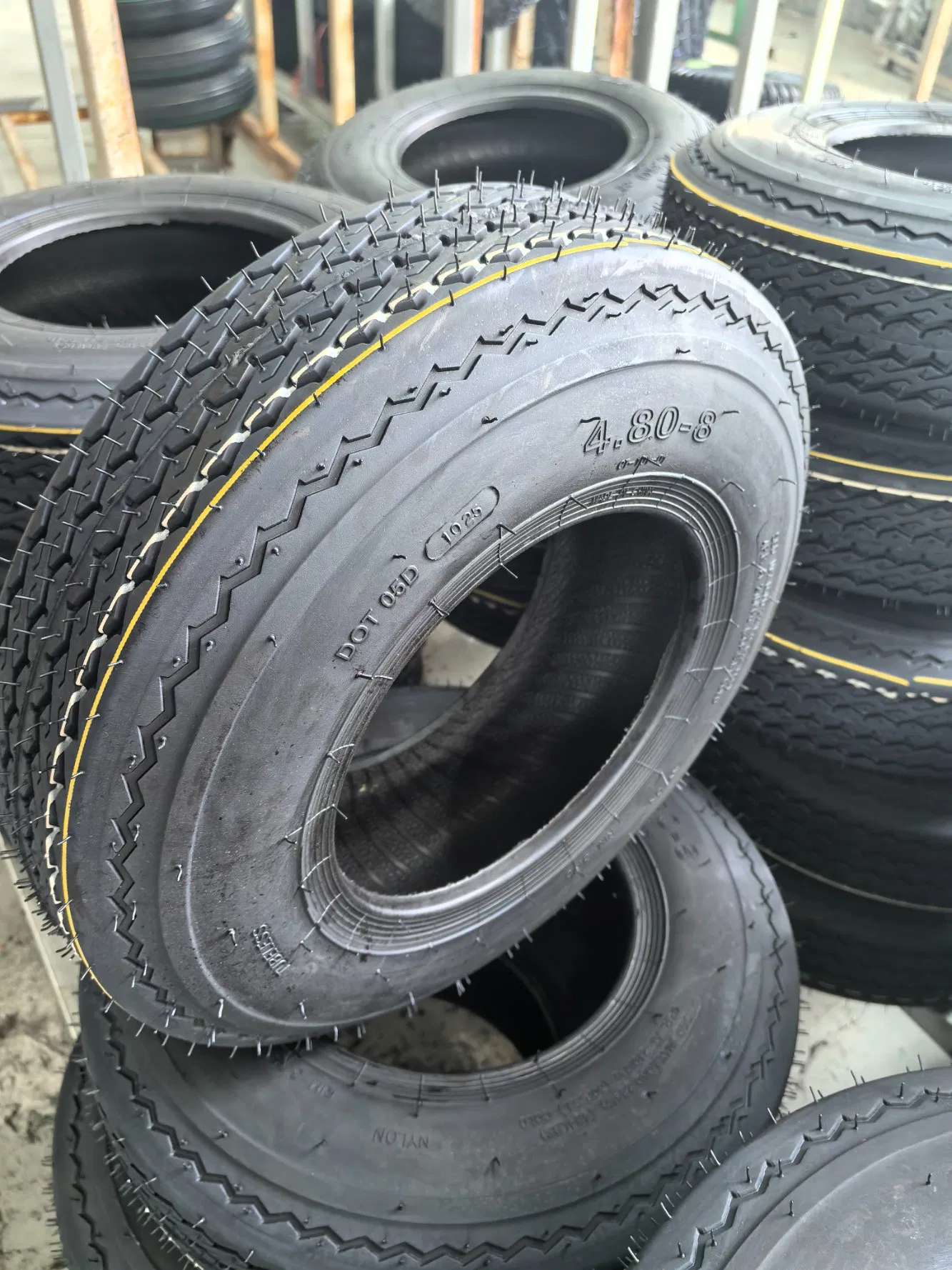 4.80-8 Heavy Duty Wood Splitter Trailer Tire with Wheel and Bearing