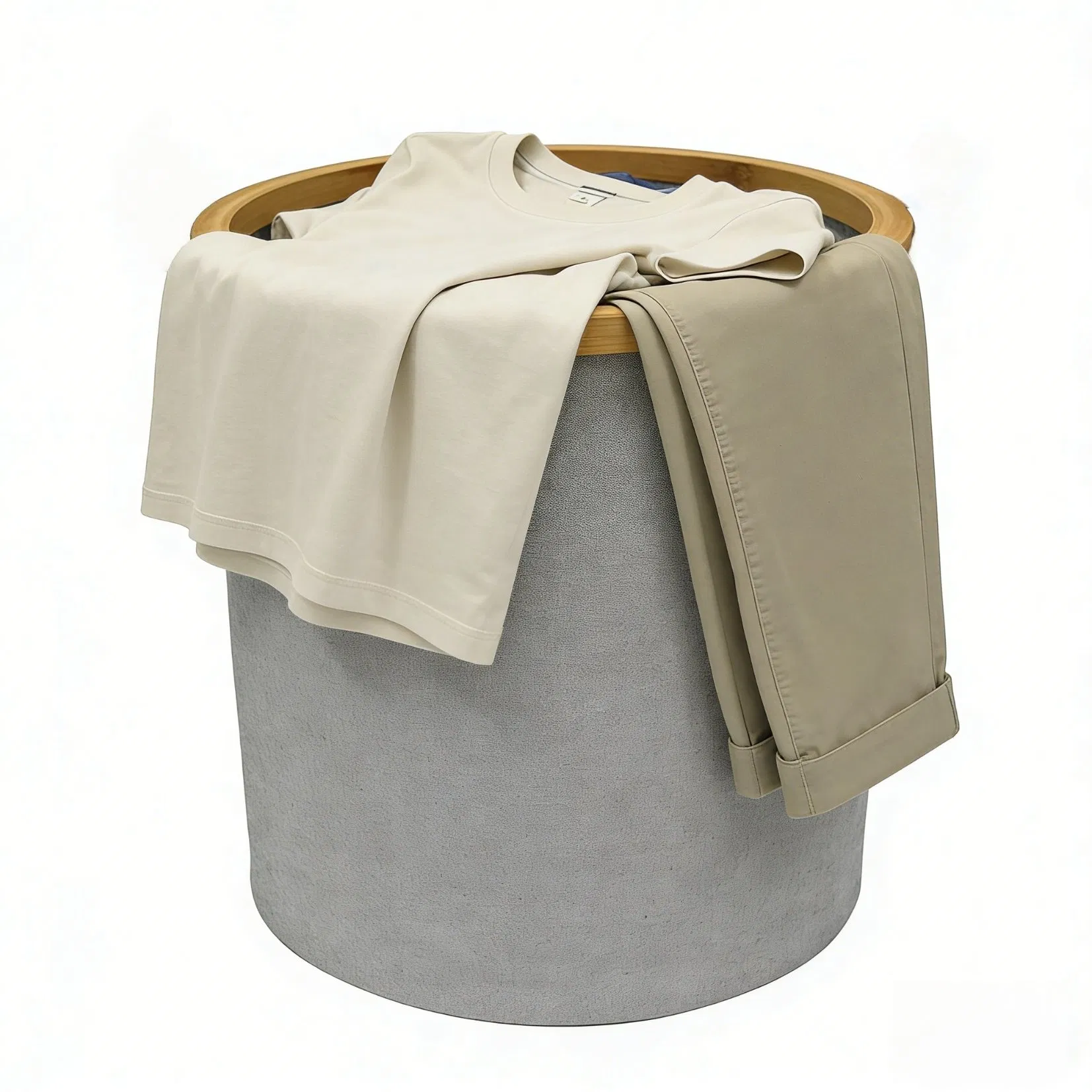 Collapsible Fabric Laundry Hamper Freestanding Dirty Clothes Basket with Handle