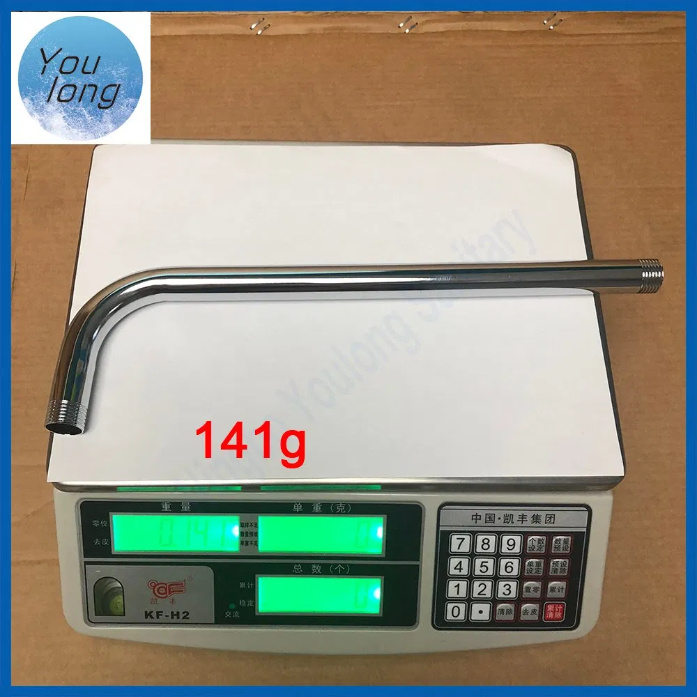 High Quality Bathroom Accessories Adjustable SS304 Rain Shower Arm with Cover