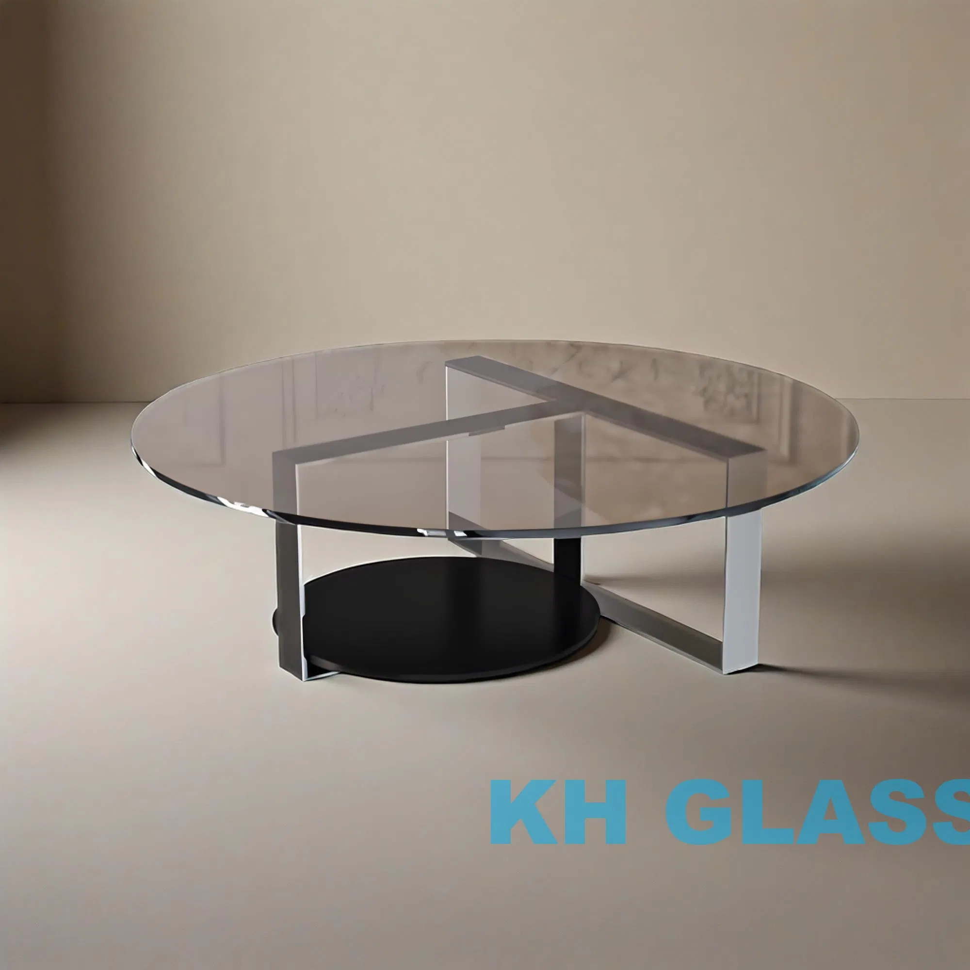 Factory Supply 5mm To15mm Clear Brown Gray Tempered Glass Dining /Tea/Coffee Table