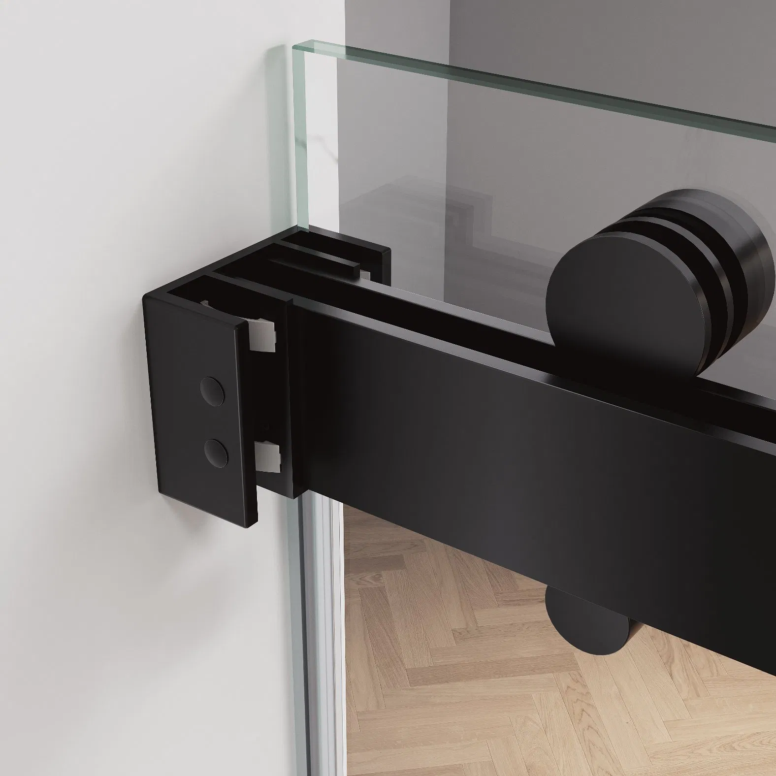 Easy Installation 10mm Waterproof Tempered Glass Bypass Double Sliding Shower Door with Stainless Steel Hardware