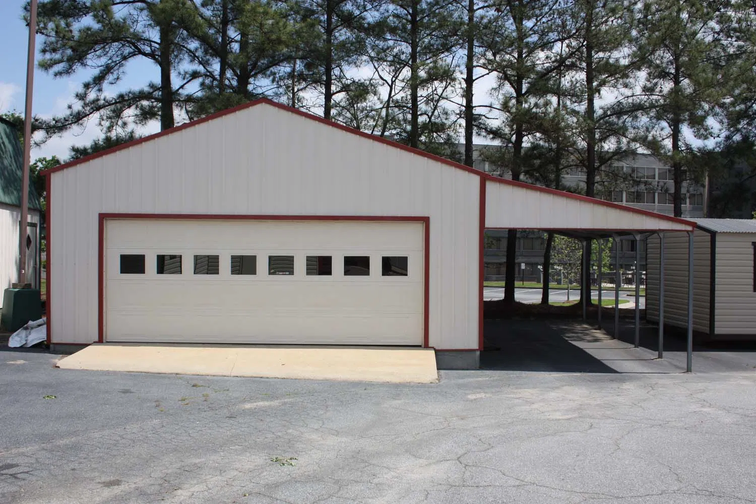 Prefabricated Steel Structure Metal Car Garage Kits Factory Building Warehouse (KXD-SSW143)