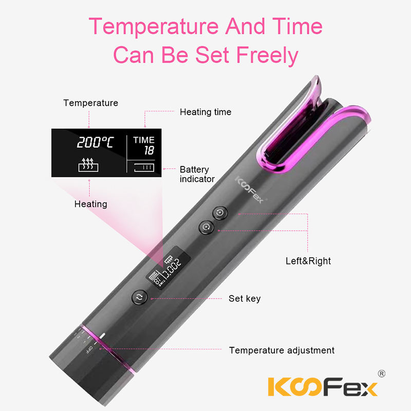 Беспроводная вращающаяся бигуди для волос