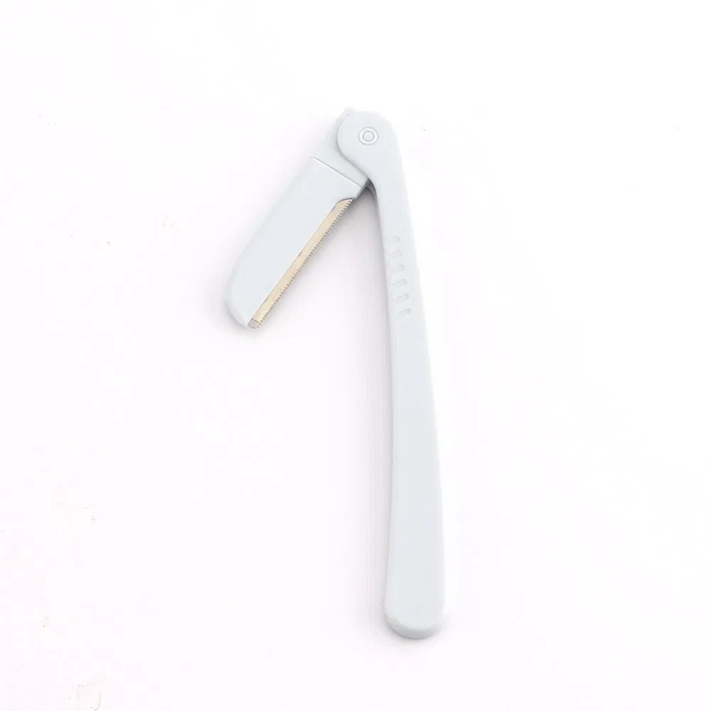 Folding Handle Women Eyebrow Trimmer Stainless Steel Blade Makeup Tool Eyebrow Razor