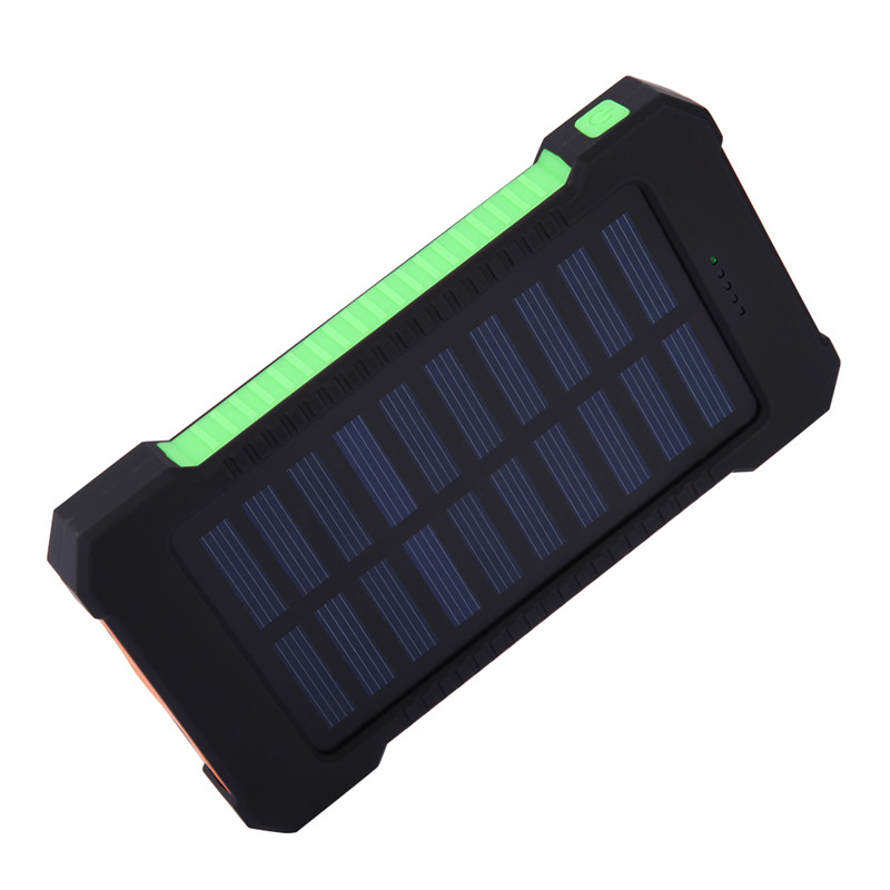 Водонепроницаемый Power Bank 15000mAh с солнечной панелью