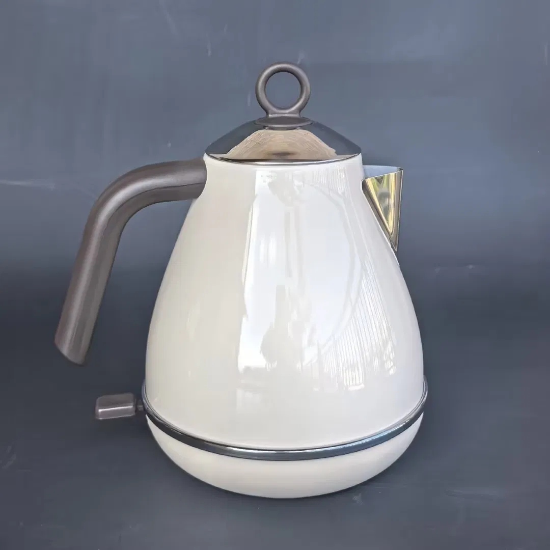 Durable Stainless Steel Water Kettle 1.7L Electric Retro Tea Pot
