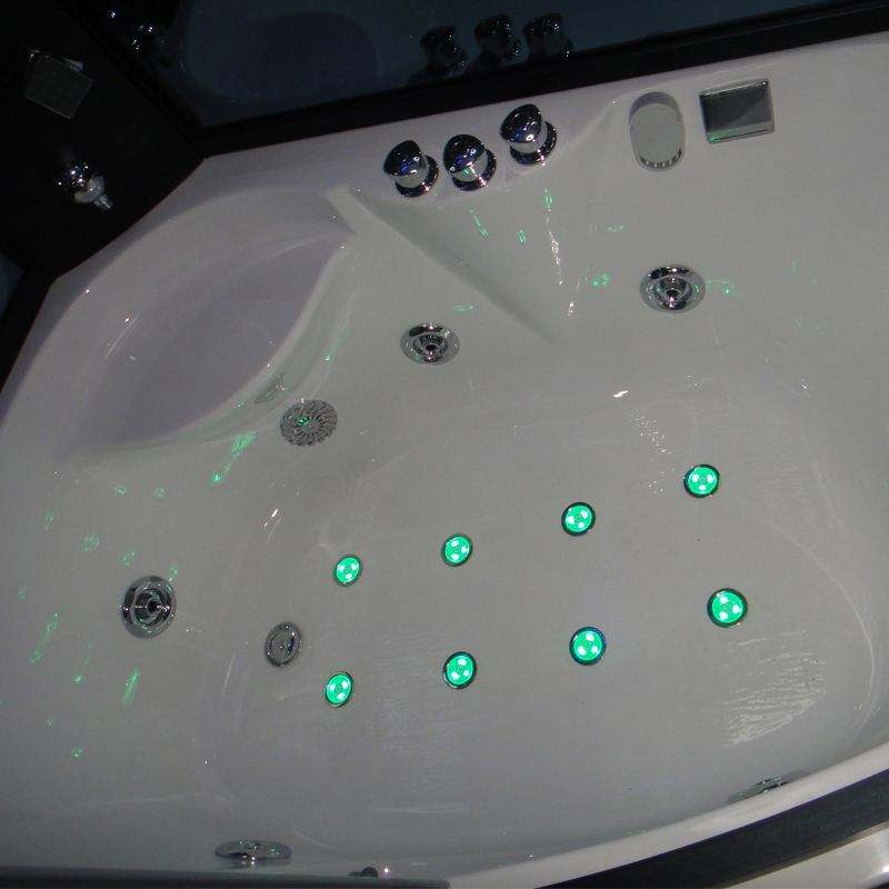 Luxury Whirlpool Steam Shower Room Relax Shower Wet Glass Cabin Bath Room