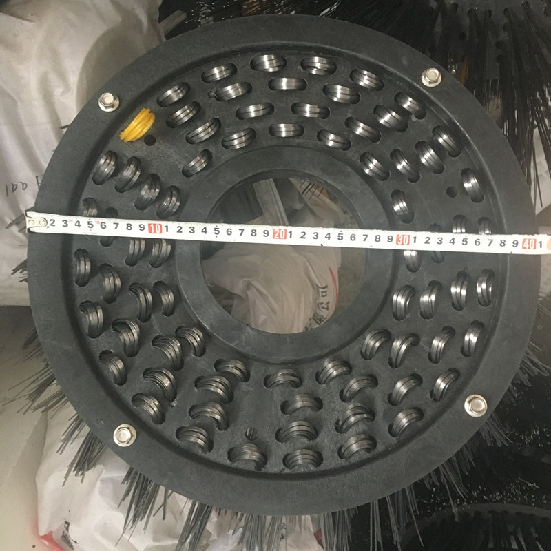 Steel Wire Rotary Brush Johnsto Vt651 Sweeper Disc Brush Gutter Broom