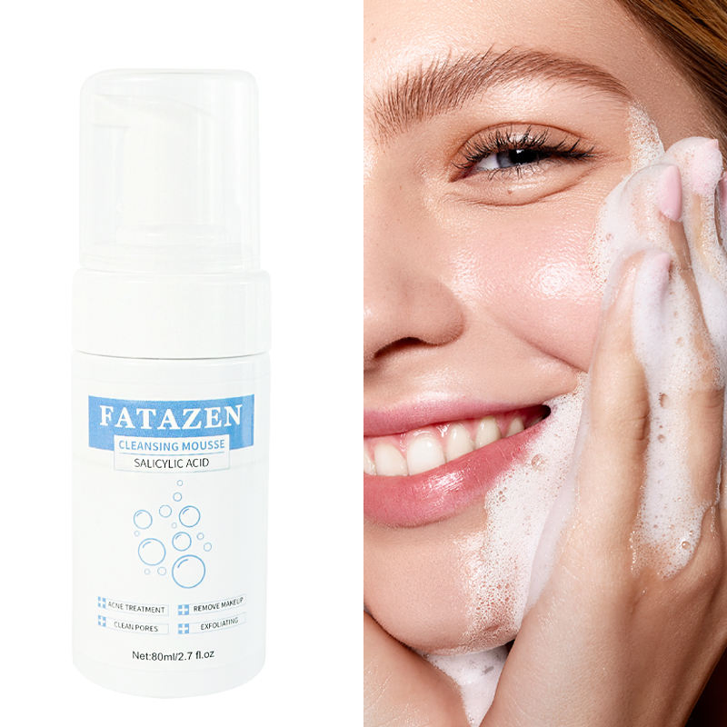 Private Label Organic Vegan Dense Face Wash Foam Moisturizing Acne Blemish Control Refreshing Oil Control Clean Pores Whitening