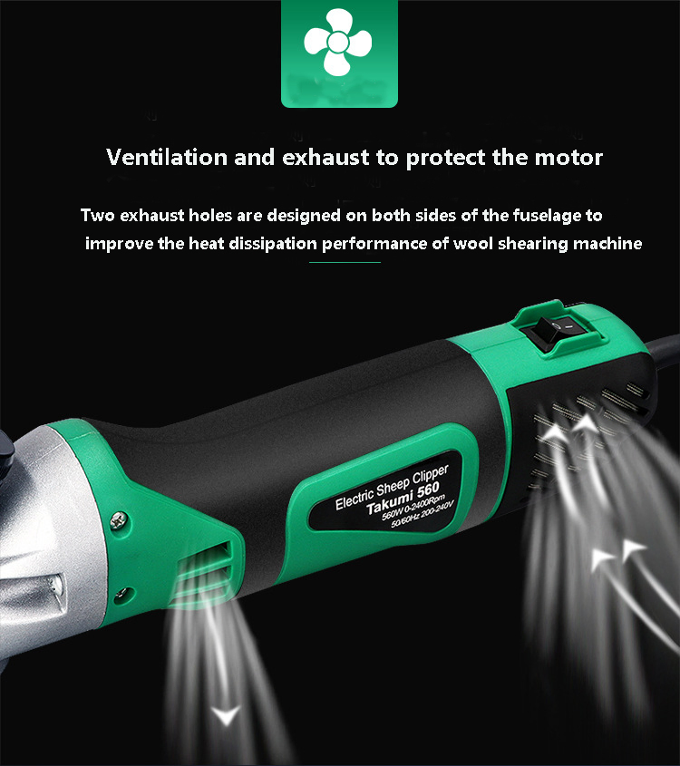 500W Professional Corded Electric Shearing Clippers for Animal Grooming Clippers (PT007)