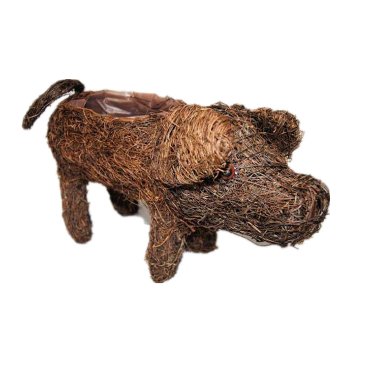 Топиарий собака ротанг