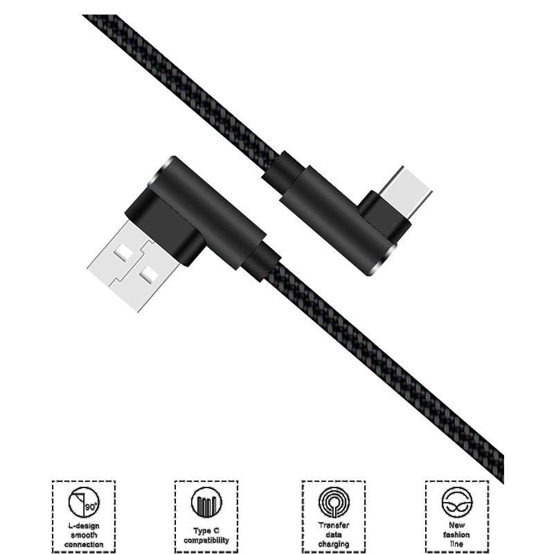 Hot Sale Wholesale Eco Friendly Electric Charger Cheap Gamer Braided 3m Micro USB Data Fast Charging Cable Biodegradable Android Mobile Phone USB C Cable