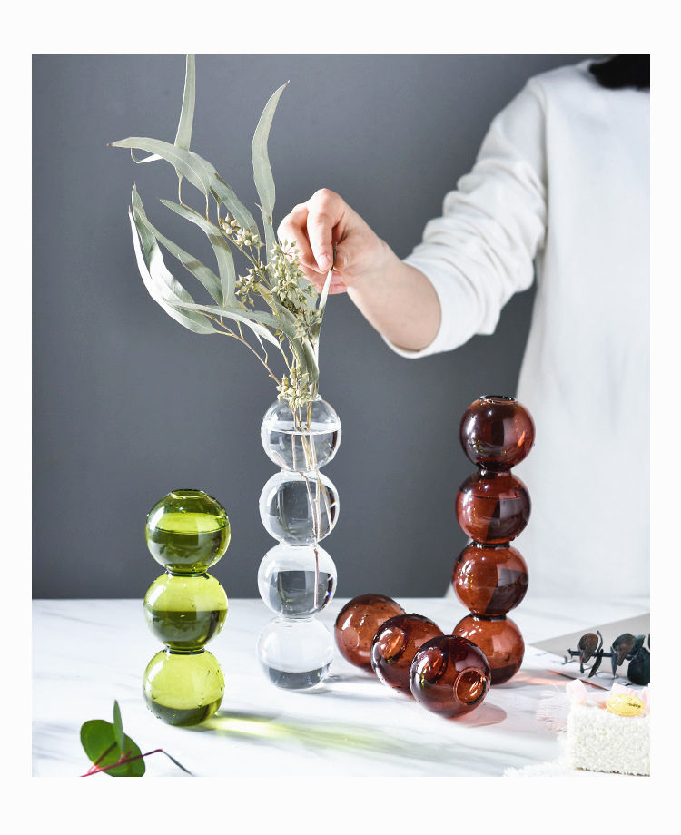 Декоративная стеклянная ваза Creative Glass Flower Vase