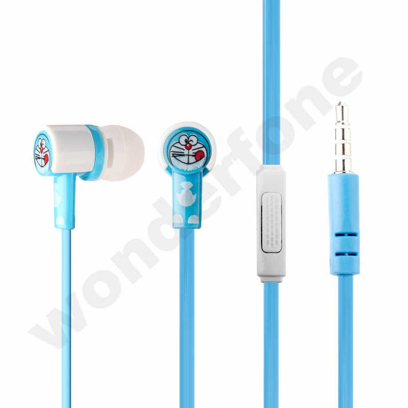 Doraemon Style Headphones with Microphone
