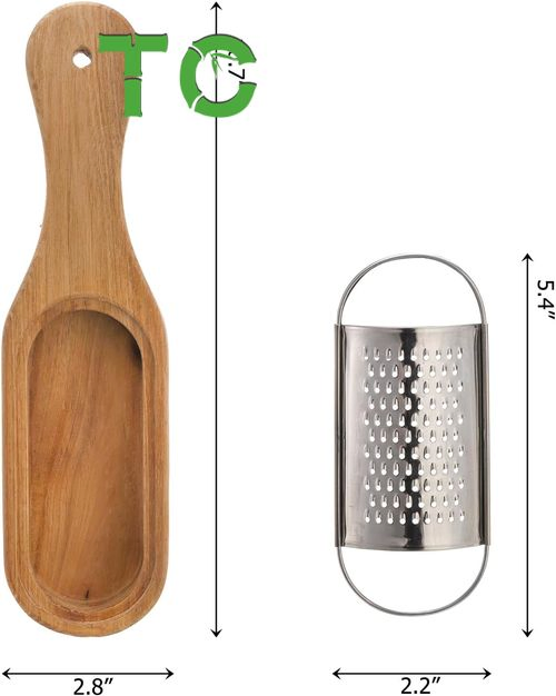 Терка для сыра с контейнером, деревянная ручка