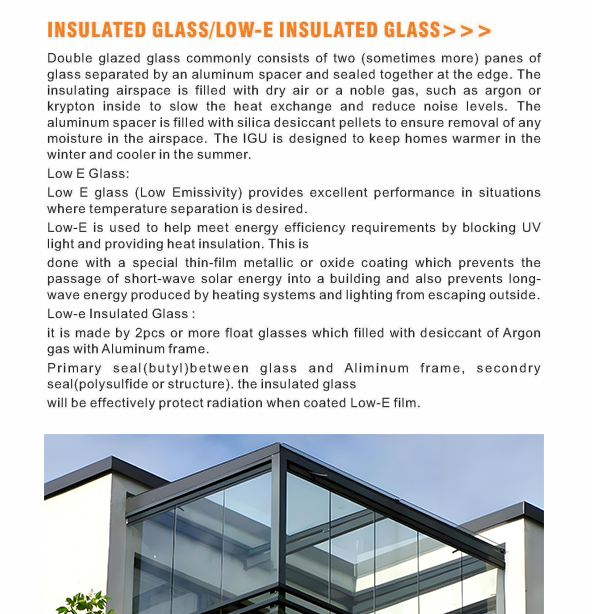 China Glass Factory 5+9A+5mm Tempered Hollow Vacuum Insulated Glass with Spacer for Skylight
