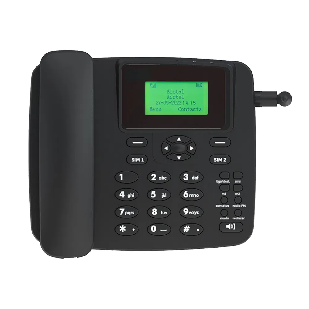 Modern Design Desk 2.2-Inch Screen 4G Cordless Fixed Wireless Telephone