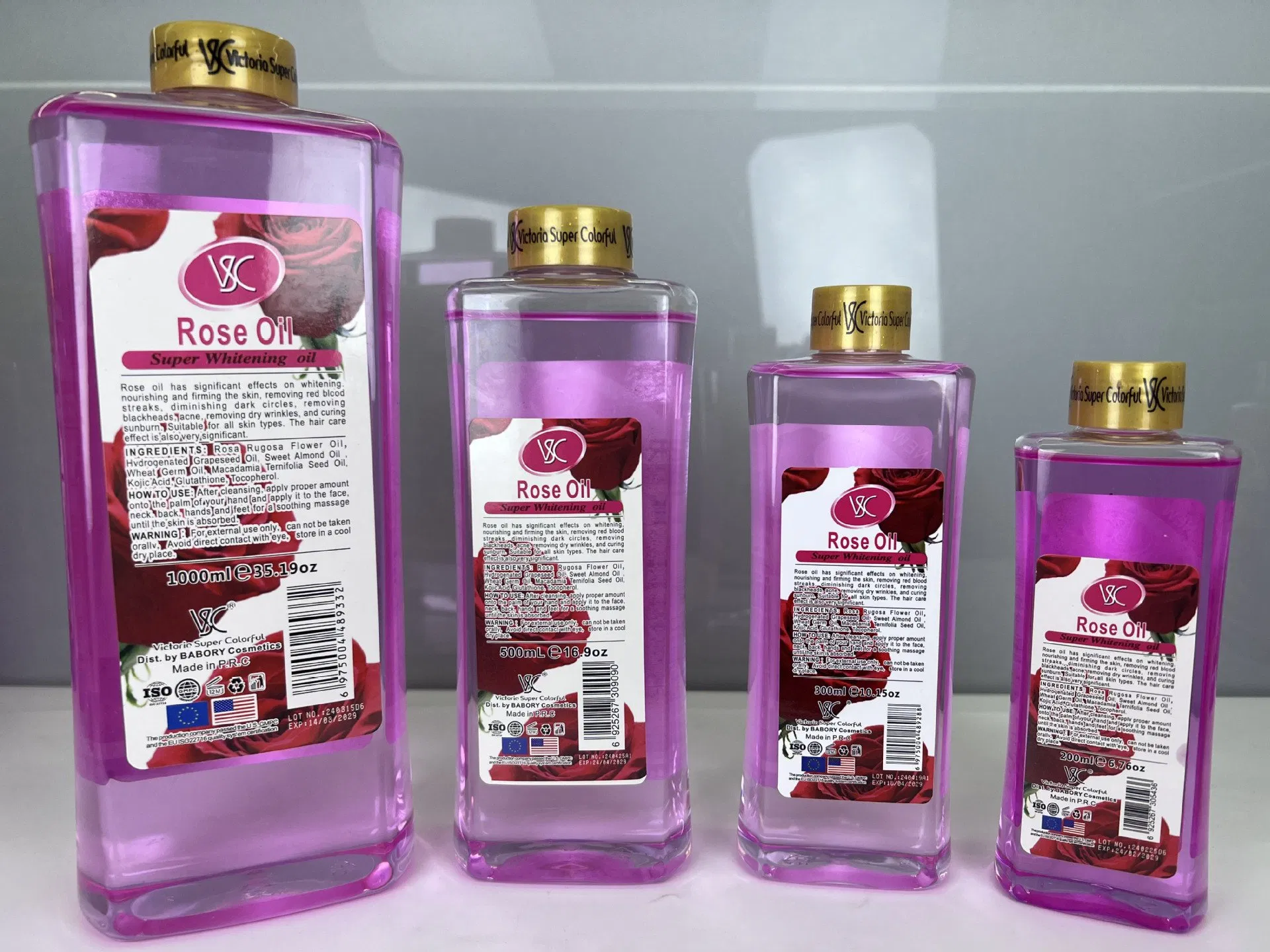 7-Day Rose Super Whitening Essential Oil Anti-Dark Spot Face and Body Skin Care Massage Oil
