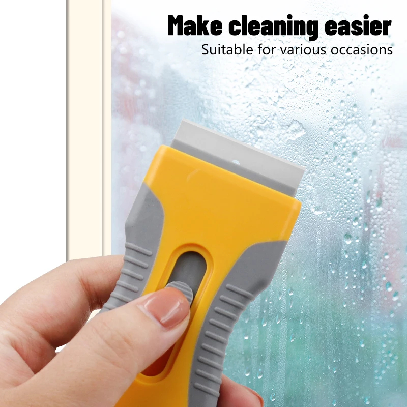 Hautine Plastic Razor Scraper with 40X19mm Plastic Blades or Metal Blades