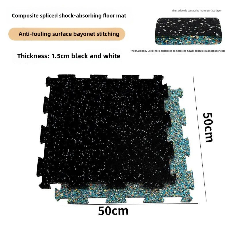 Factory Cheap Non-Toxic Sports Equipment Protective Mat 15mm Gym Rubber Floor Mat