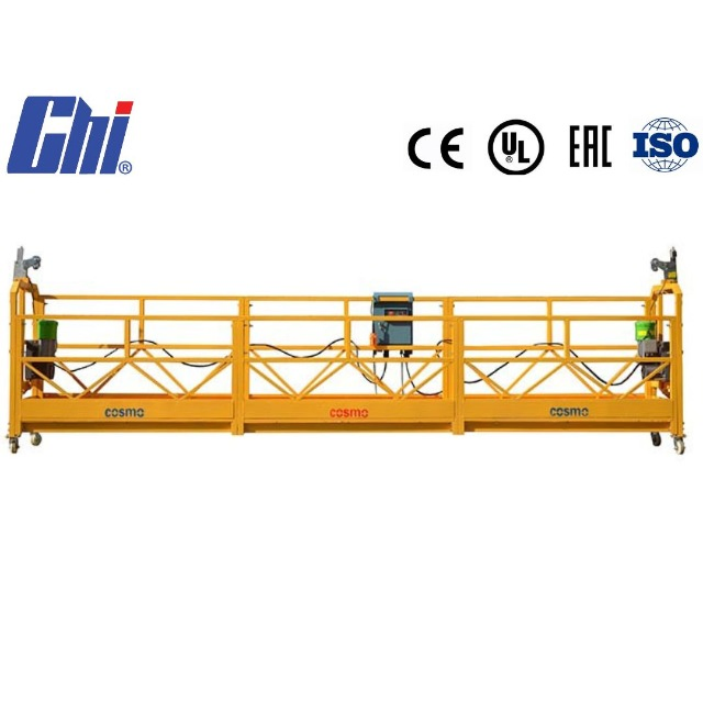 Electric Hoist Steel, Aluminum Suspended Working Platform for Glass Cleaning and Curtain Wall Installation with CE Approved