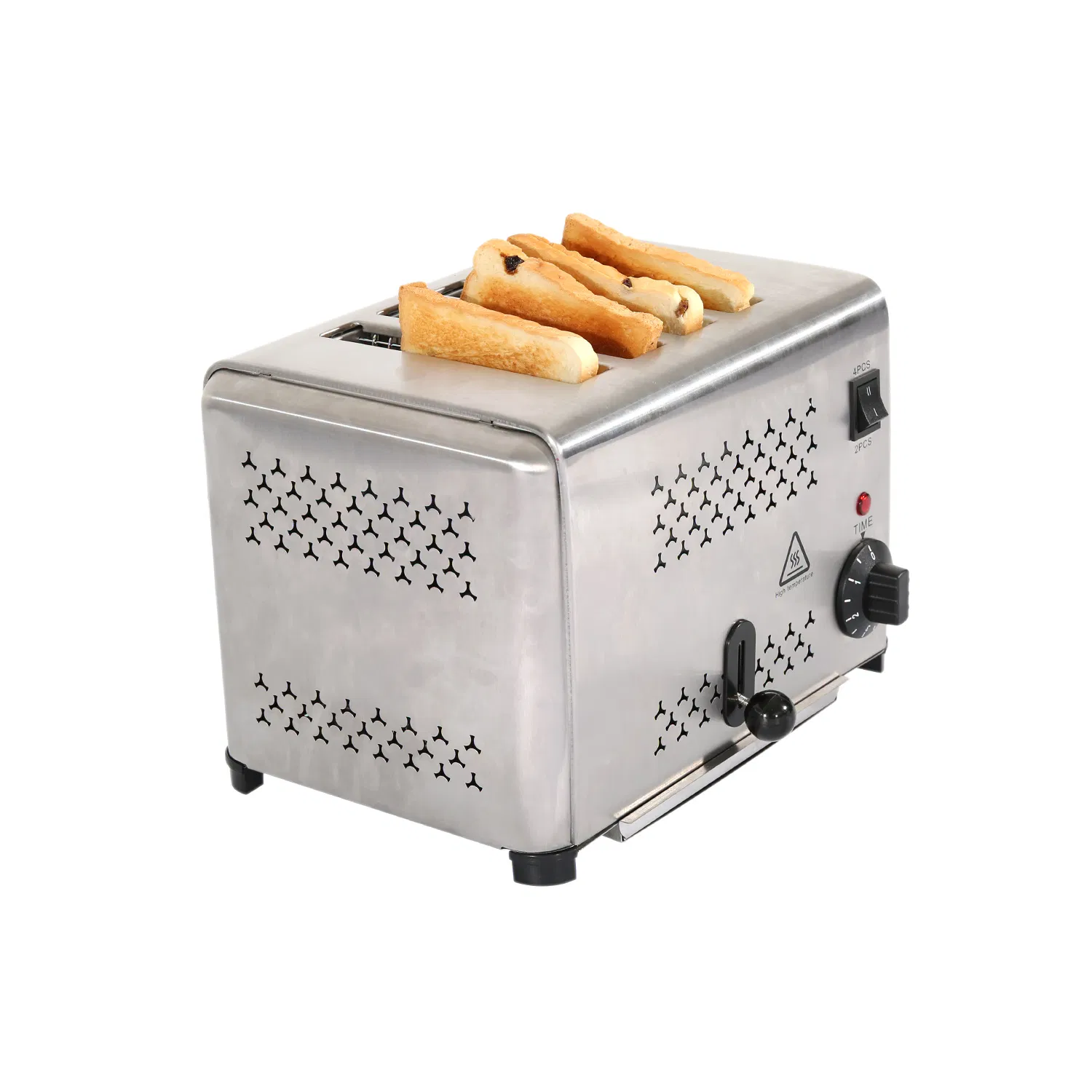 CE Approved Electric 4-Slice Bread Toaster with Automatic Pop-up