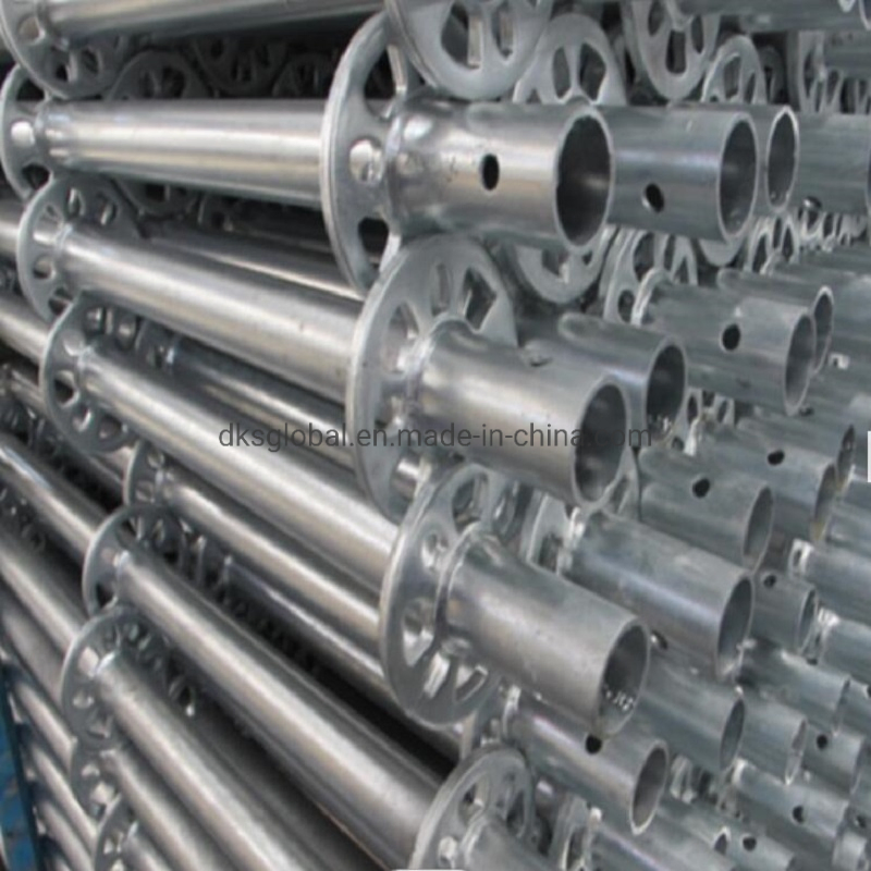 Q355 Steel Ringlock Scaffolding System with Rosette and Base Plate and Coupler