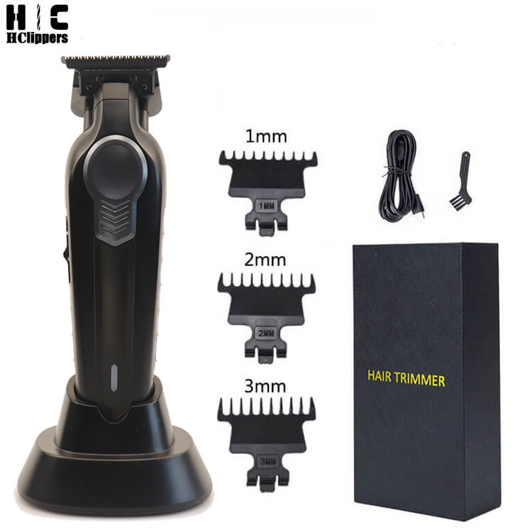 New Hair Trimmer Dlc Blade Oil Head Salon Trimmer Rechargeable Hair Clippers with Charging Base Men's Hair Cutting Machine