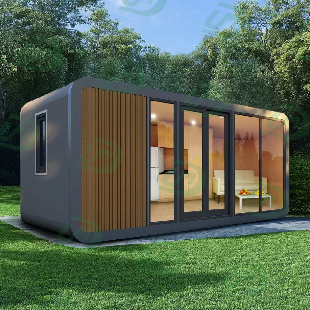 Camp Prefab Capsule Tiny Cabin Mobile Prefabricated Modern Capsule Homes Apple Cabin House