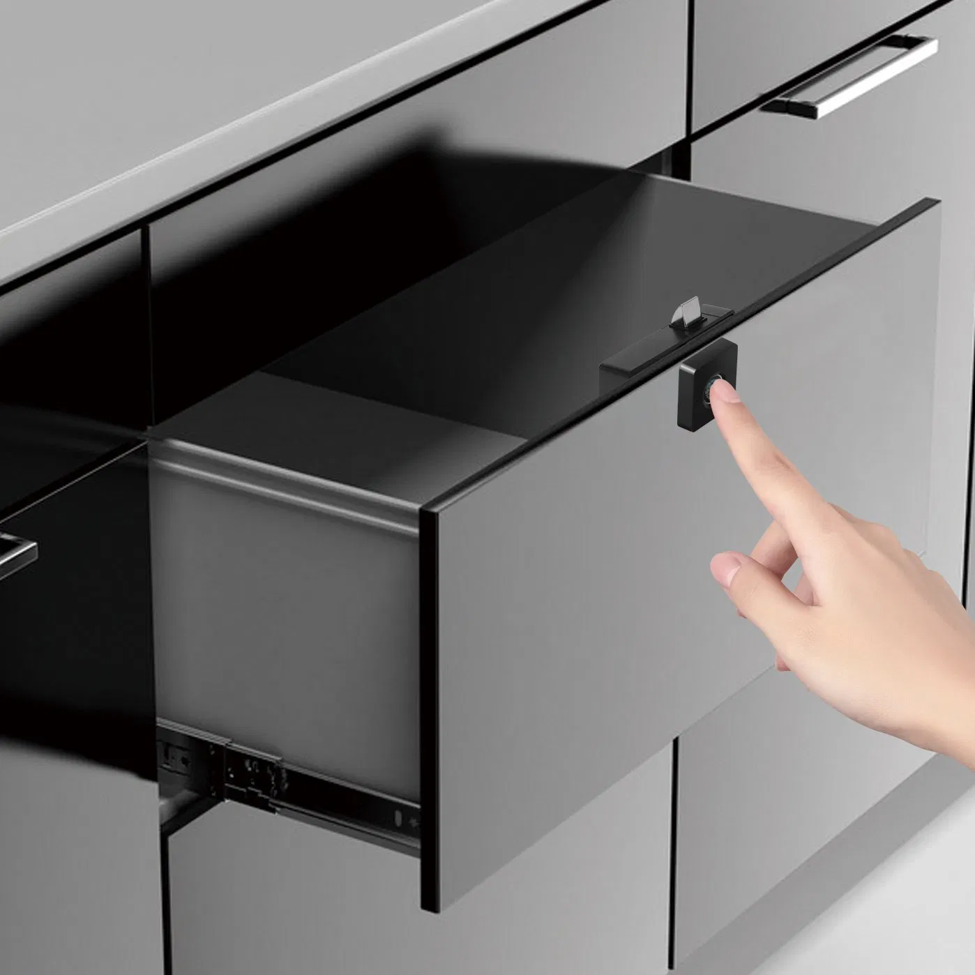 Safe Fingerprint Furniture Cabinet Drawer Electric Keyless Smart Lock