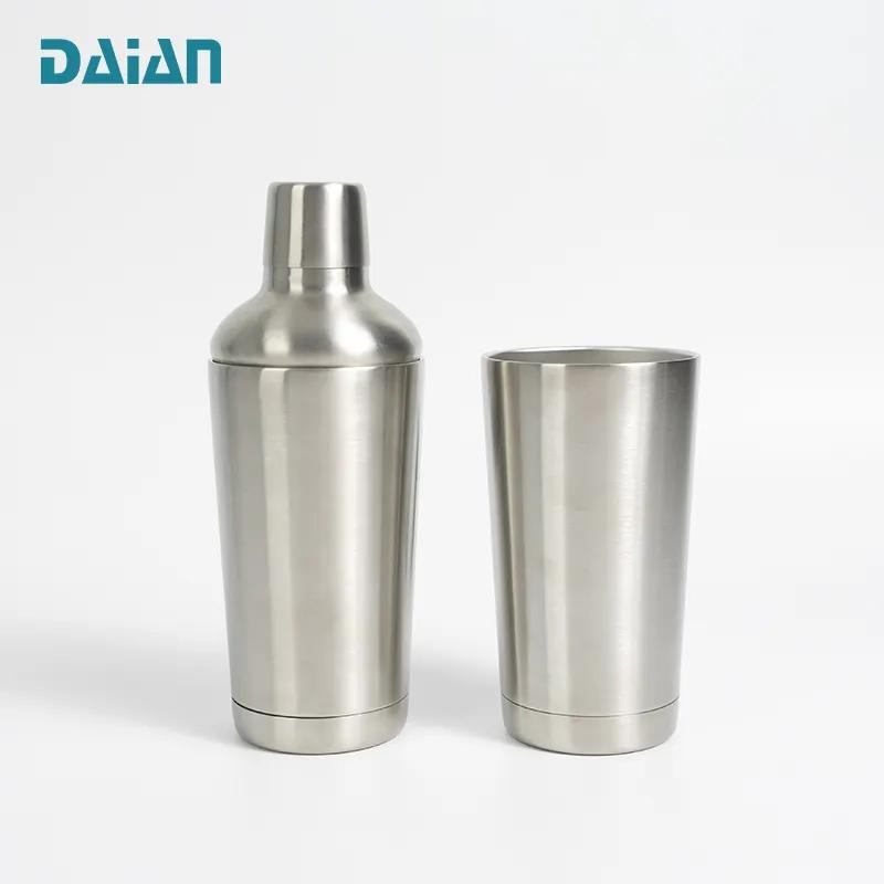 Шейкер для коктейлей 20 унций с логотипом, нержавеющая сталь