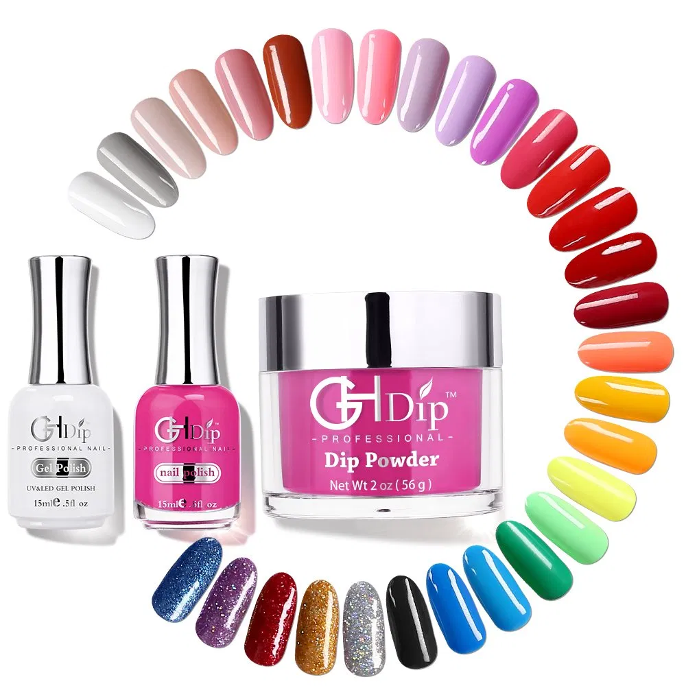Customized Nail Acrylic Powder and Dipping Powder 3 in 1 with Liquid for Dipping