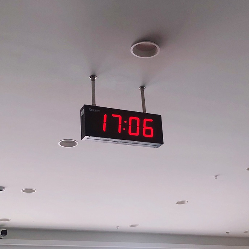 Large Size Red Emitting Remote Control LED Digital Clock System Wall Clock