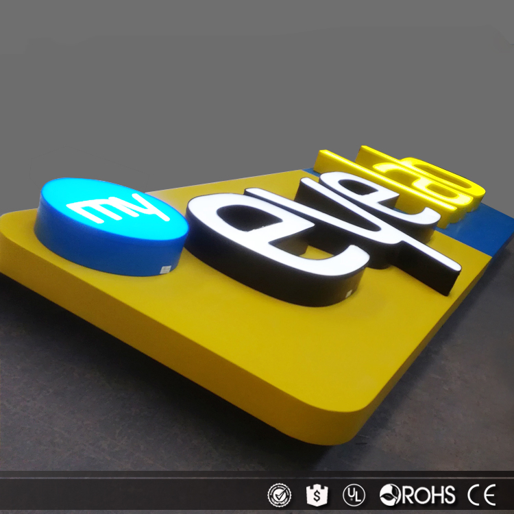 Custom 3D Logo Letter Sign Acrylic LED Channel Letter for Shop Sign