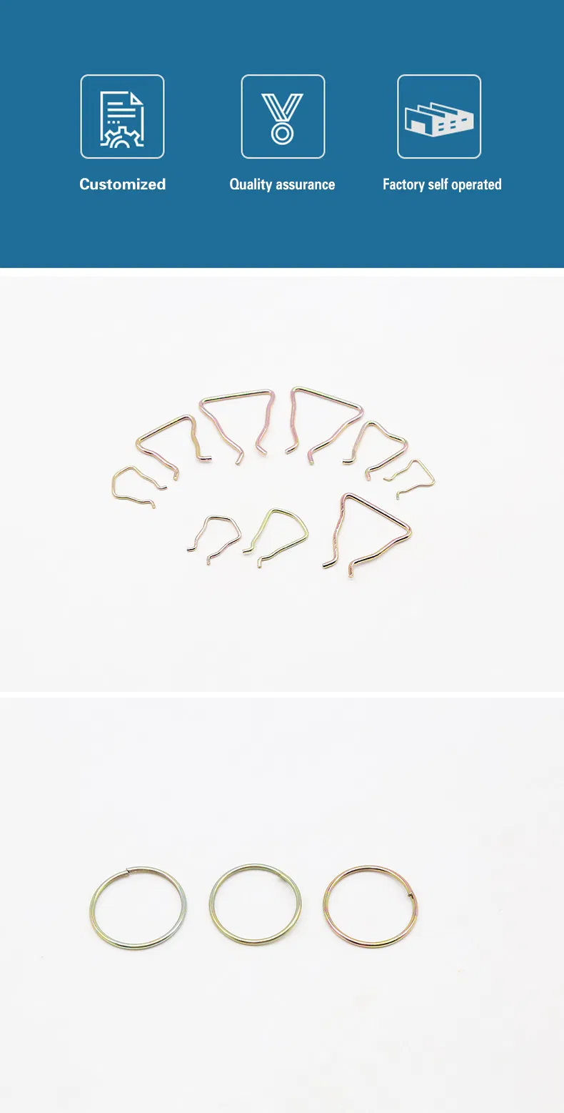 Customized Steel Wire Formed Clothes Clip Pattern Open Foot Spring