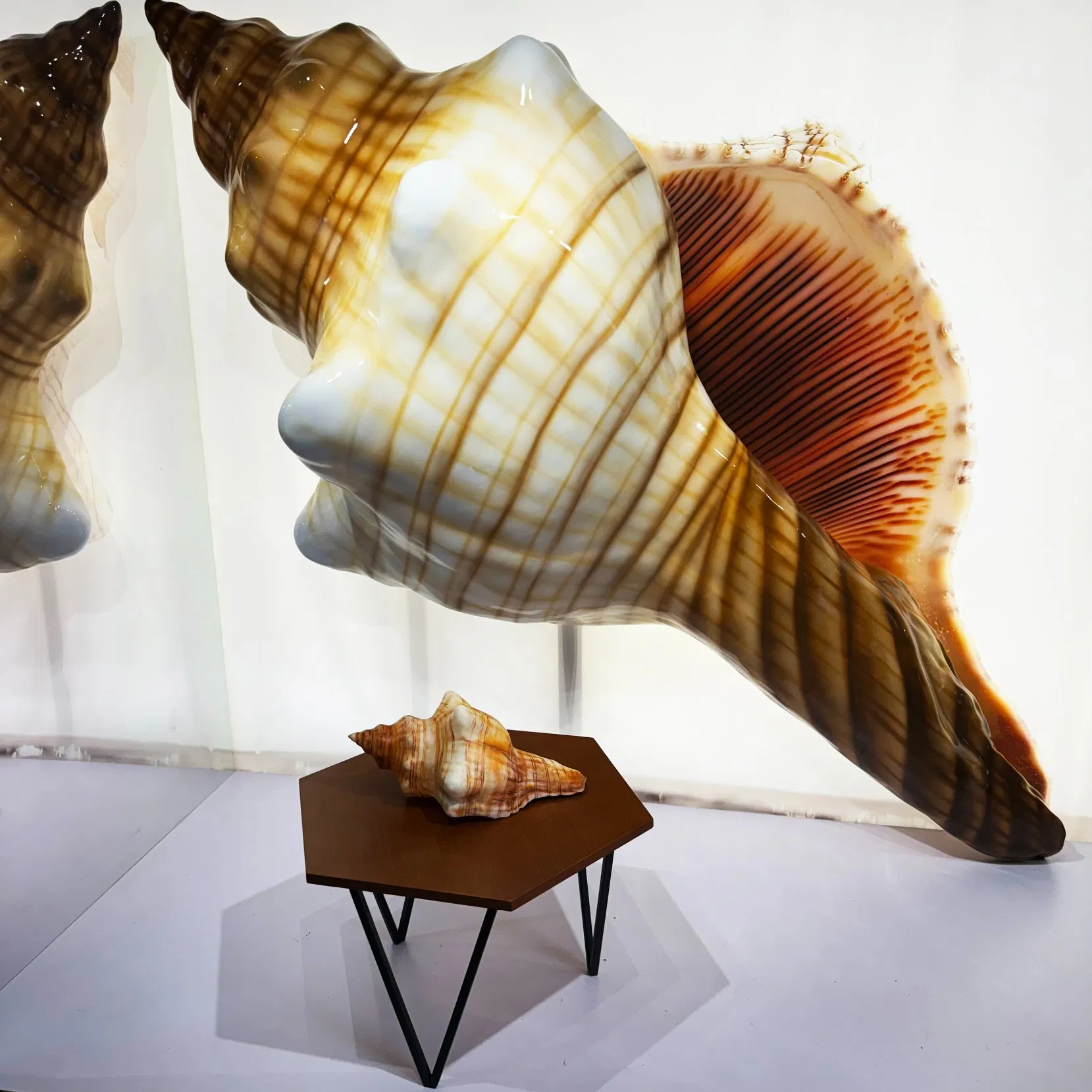 Professional Manufacturing Summer Window Display Props Large Conch Props Shop Decoration