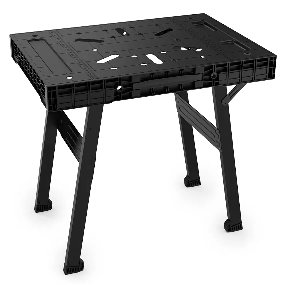 Customized Wood Working Plastic Folding Adjustable Workbench for Home Improvement
