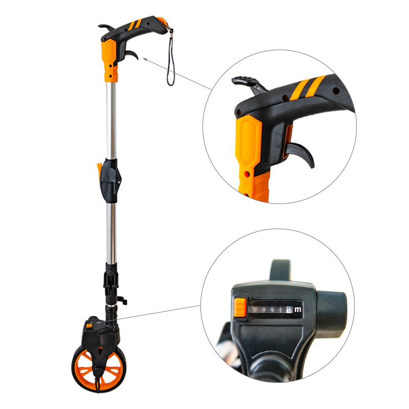 Rolling Road Distance Measuring Wheel Gz11 (mechanical counting, foldable)