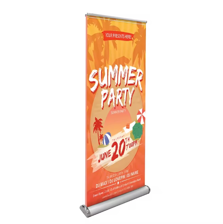 Aluminum Double Sides Roll-up Banner Stand