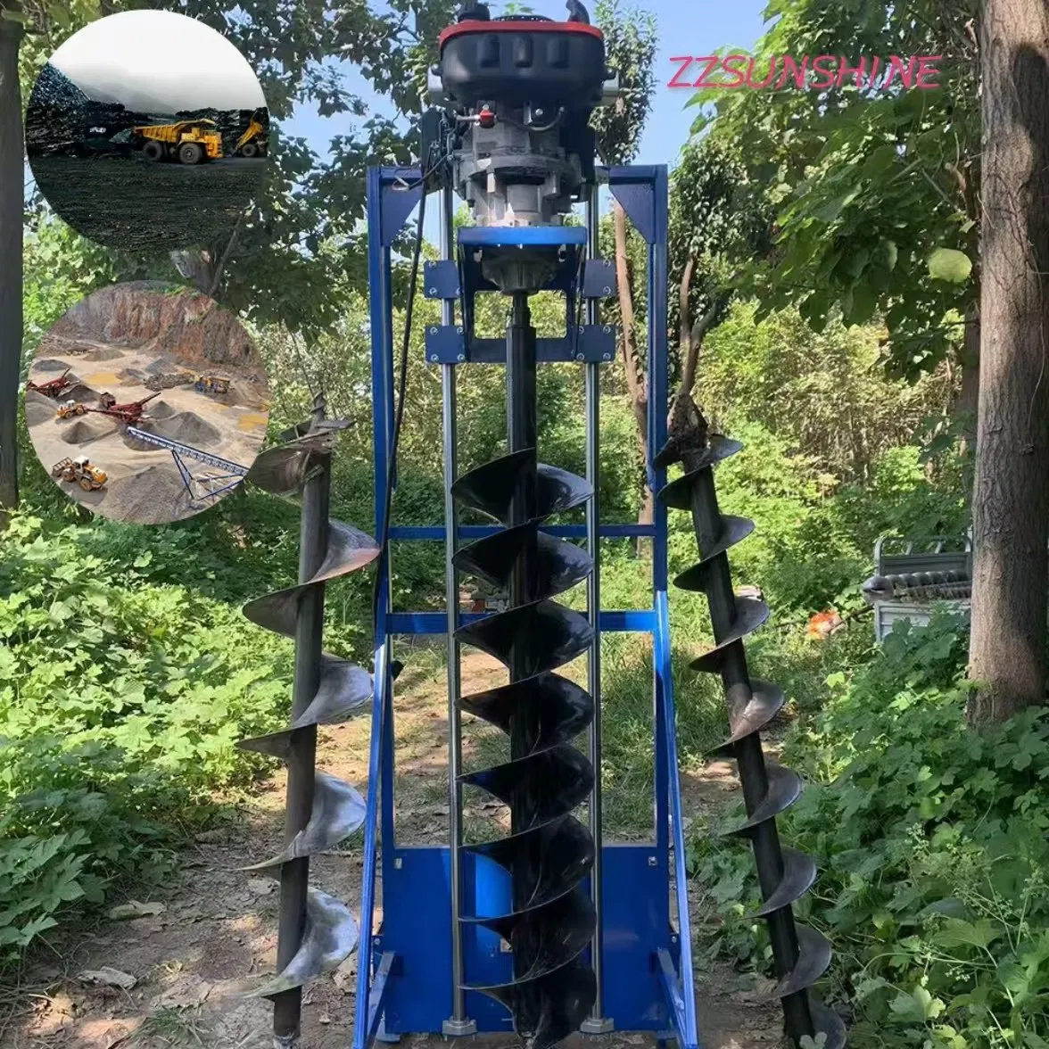 Garden Tools Chainsaw Trench Digger Factory Price Well Digger Machine Construction Hole Digger Machine