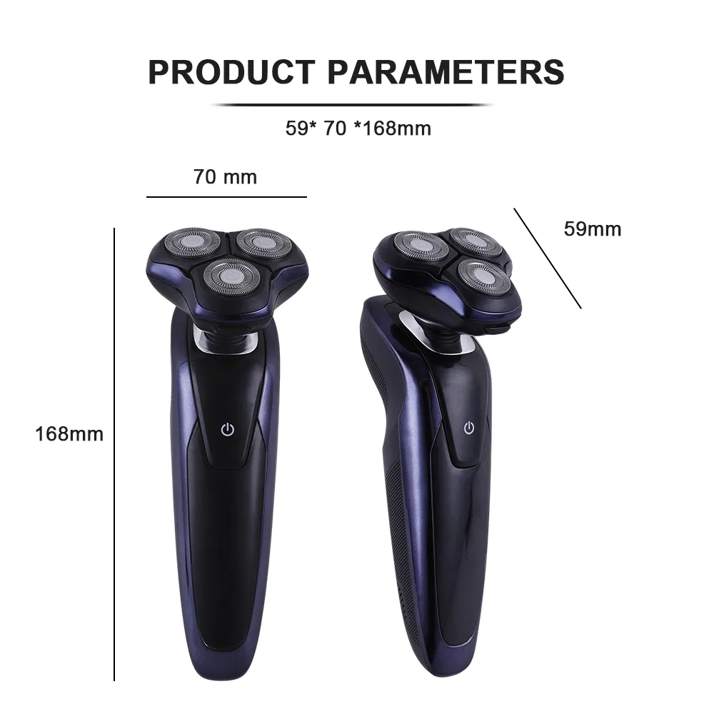 3D Electric Men's Rechargeable Shaving Machine Beard Trimmer Portable Electric Shaver