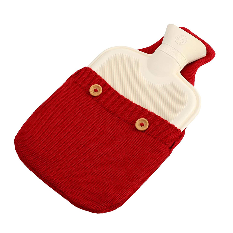 Daily Use Keep Warming 2L Hot Water Bottle Classic Cable Knitting Cover