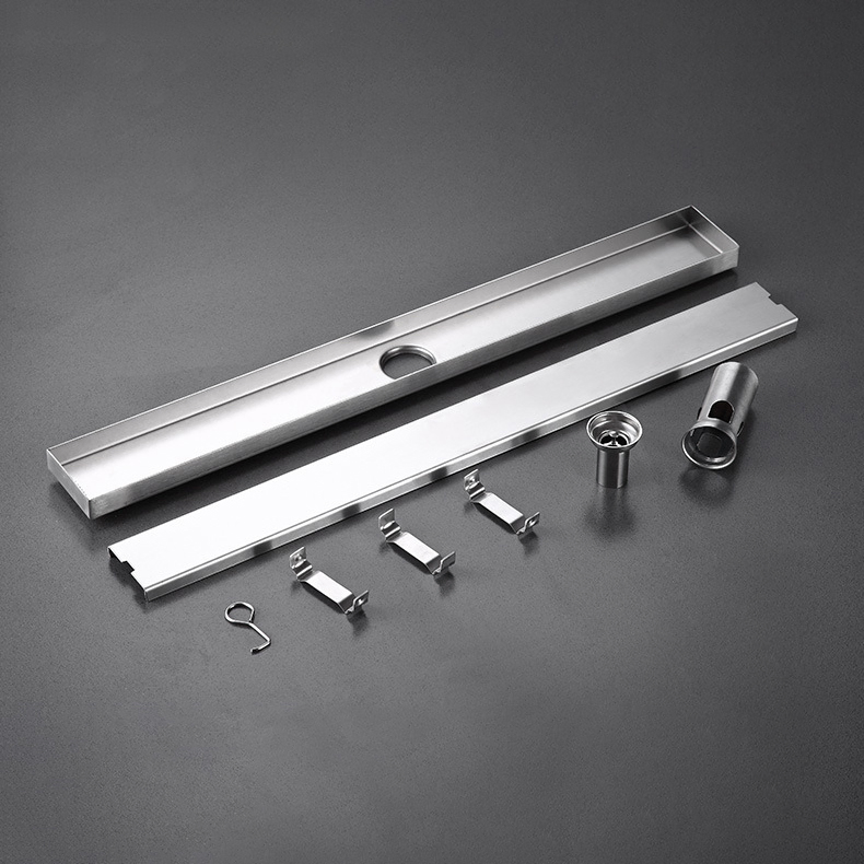 80*6.8cm High Quality Embedded Odor-Proof Floor Drain 304 Stainless Steel Floor Drain 304 Stainless Steel Deep Water Seal Odor Proof Floor Drain
