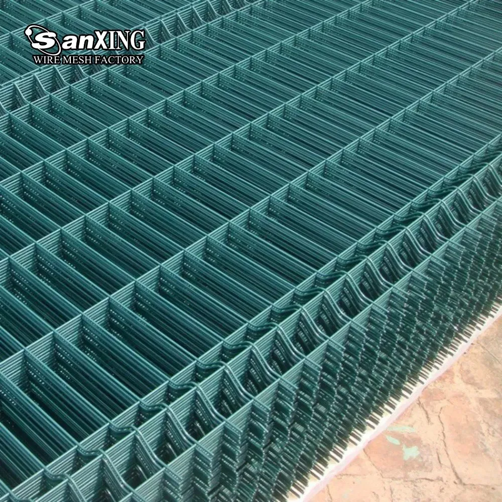 Customized 3D Security Curvy Galvanized Welded Wire Mesh Fence 3D Garden Metal Mesh Fencing