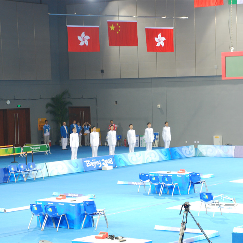 Stadium Gymnasium Metal Award Stainless Steel Flag Pole Raising System Award Ceremony