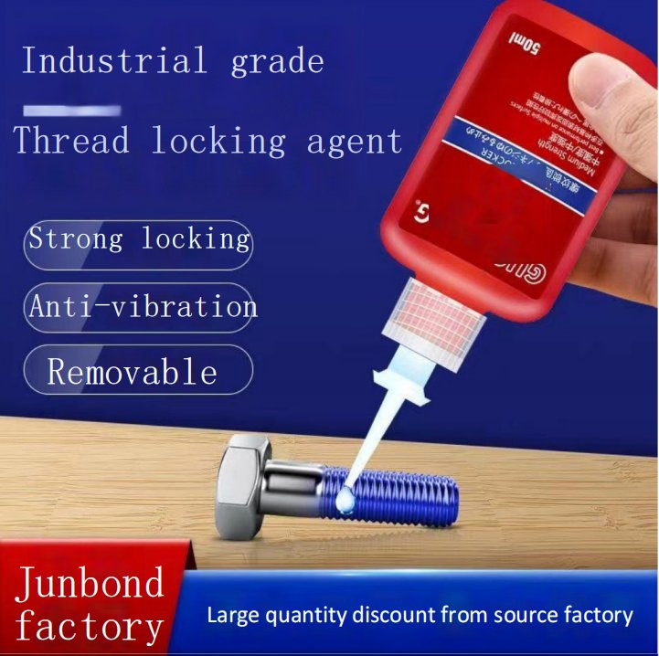 Screw Glue Liquid Raw Material with Liquid PTFE Seal Tape Strong Anti-Loosening Fastening Anaerobic Adhesive Thread Seal Medium High Strength
