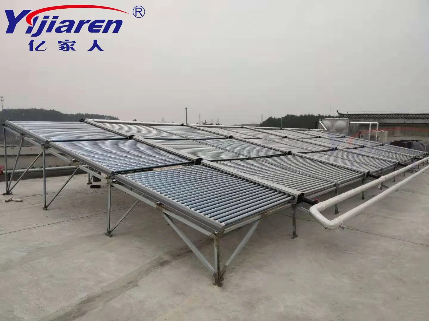 Вакуумный солнечный коллектор для коммерческого водонагрева