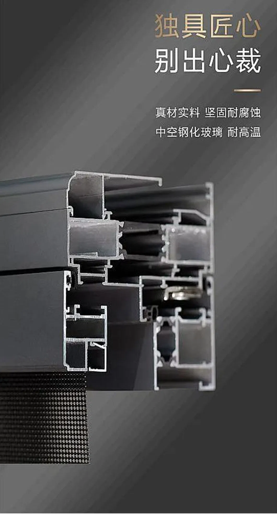 Large Glass Window Heat Insultion Soundproof Window for House